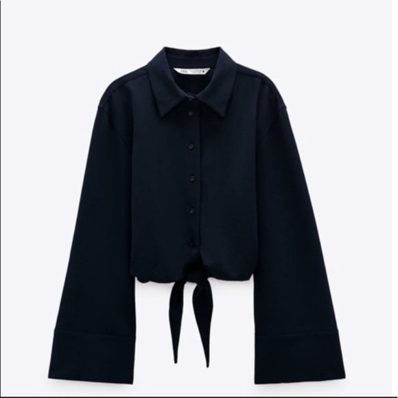 Zara shirt with front knot - Picture 2 of 4